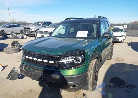 2025 Ford Bronco Sport Outer Banks z USA, uszkodzony, nr VIN 3FMCR9CN9SRF03233